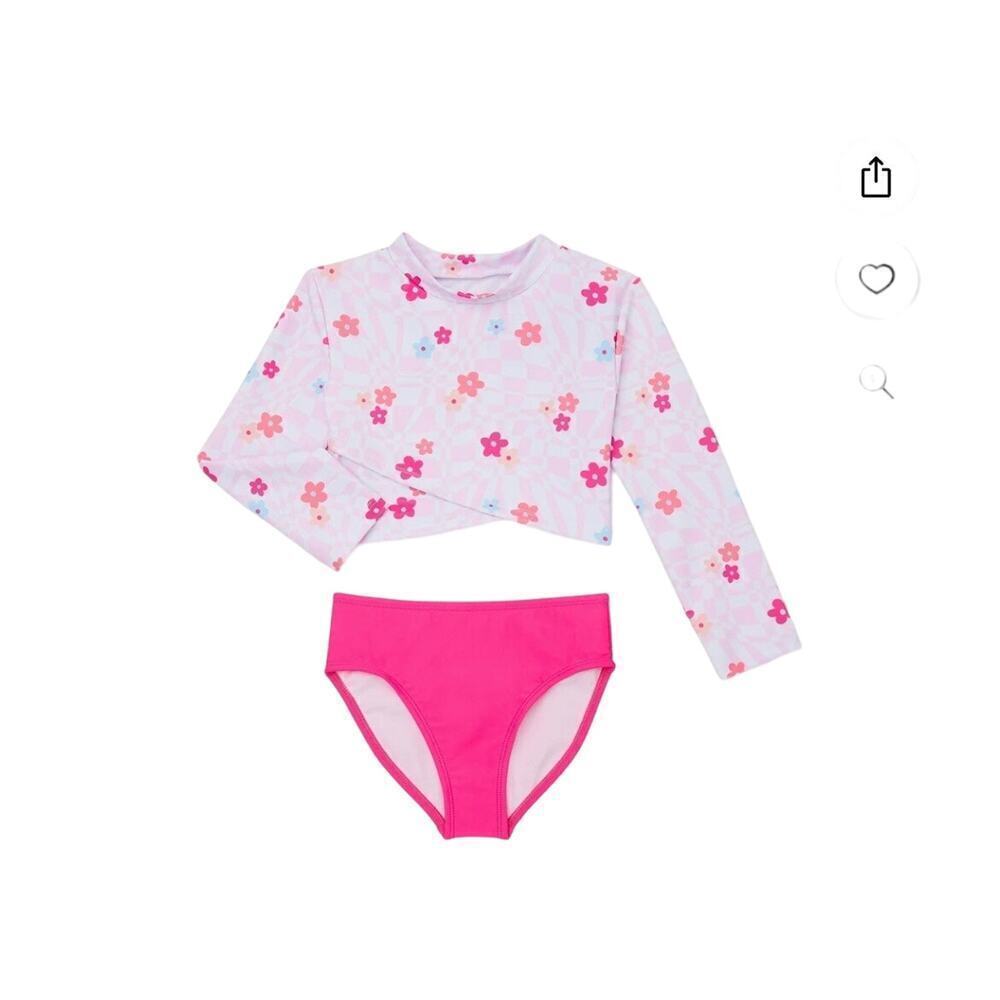 Bmagical Girls Long Sleeve Rashguard and Swim Bottom Set, 2-Piece, Size 4​​​​